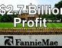 Fannie Mae Profits in First Quarter